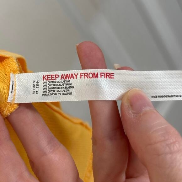 Free People Intimately Orange Soft Semi Sheer Essential Ribbed Tank XL - Picture 5 of 6